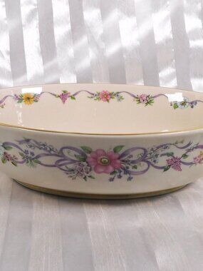 Lenox Nine Inch Oval Serving Bowl in Constitution # 26631